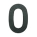 Numero Residencial Preto 145mm N°0 - BemFixa