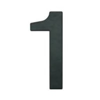 Numero Residencial Preto 145mm N°1 - BemFixa