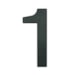 Numero Residencial Preto 145mm N°1 - BemFixa