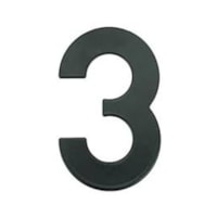Numero Residencial Preto 145mm N°3 - BemFixa