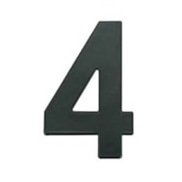 Numero Residencial Preto 145mm N°4 - BemFixa