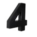 Numero Residencial Preto 145mm N°4 - BemFixa