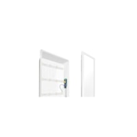 Painel emb. slim LED quadrado 6W 3000K Lumanti