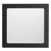 Painel Led Slim De Embutir 12W 3000K Preto LEQP312S Lumanti