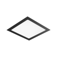 Painel Led Slim De Embutir 12W 3000K Preto LEQP312S Lumanti