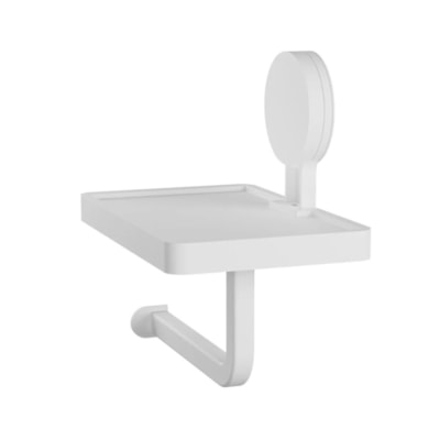 Papeleira Com Suporte E Adesivo Branco AD/PAPS*BR Astra