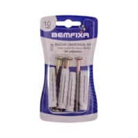 Parafuso Cabeça Panela e Bucha universal 10mm 4pçs Bemfixa