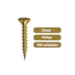 Parafuso Chipboard 3,0 x 22mm Chata Philips C/100 un - Ciser