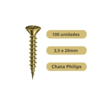Parafuso Chipboard 3,5 x 20mm Chata Philips - Ciser