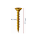 Parafuso Chipboard Chata Philips 4,0x22 pol C/100 unid Ciser