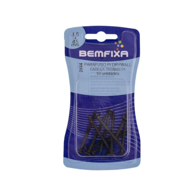 Parafuso Drywall Chave Philips 3,5x45mm C/10 unid - Bemfixa