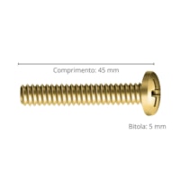 Parafuso Máquina Panela Phillips 5x45mm c/100 unid Ciser