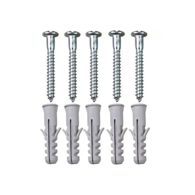Parafuso Phillips com Bucha e Anel 5 mm – Bemfixa 3141