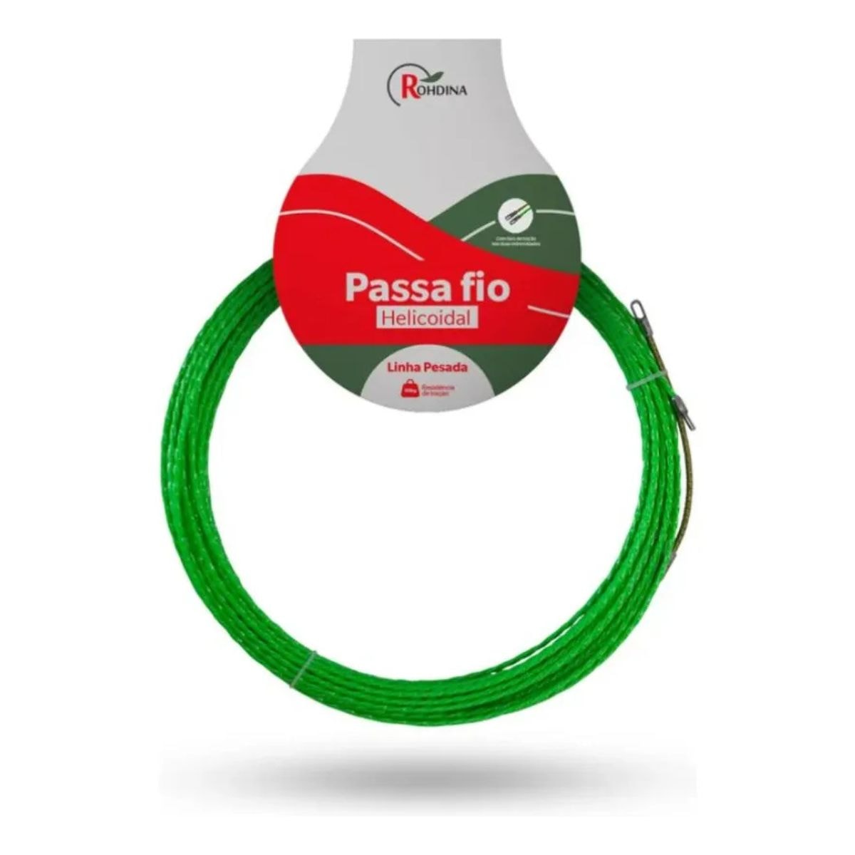 『ポール１０m』roudon Passa Fio Helicoidal 10 Metros Verde 7881400 Rohdina - Loja Agrometal
