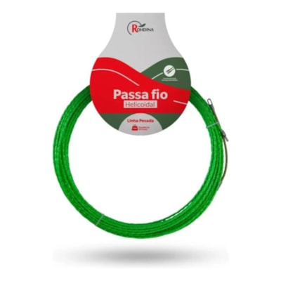 Passa Fio Helicoidal 10 Metros Verde 7881400 Rohdina