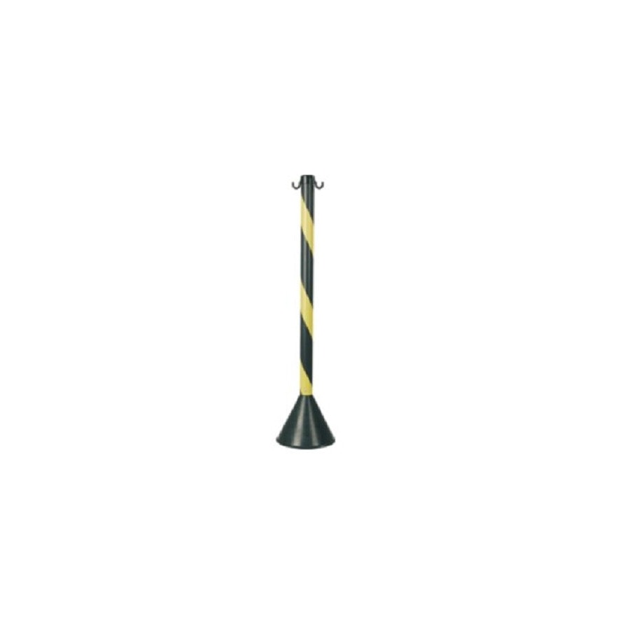 Pedestal Plástico Zebrado Preto Amarelo 90 Cm Torre Pesado - Loja