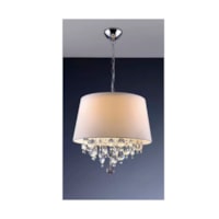 Pendente São Paulo 3 Luzes Branco SP3946PDBC LLUM - Bronzearte - Referência: 33855