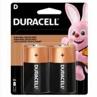 Pilha Alcalina Grande Com 2 unidades DURACELL