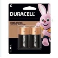 Pilha Alcalina Média Com 2 unidades DURACELL