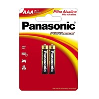 Pilha Alcalina Palito AAA Com 2 Unidades - Panasonic - Referência: 36.302-2
