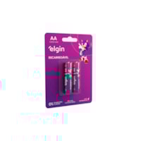 Pilha Recarregável AA 2500MAH com 2 unidades - Elgin