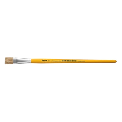 Pincel Achatado Amarelo 915/10 Atlas
