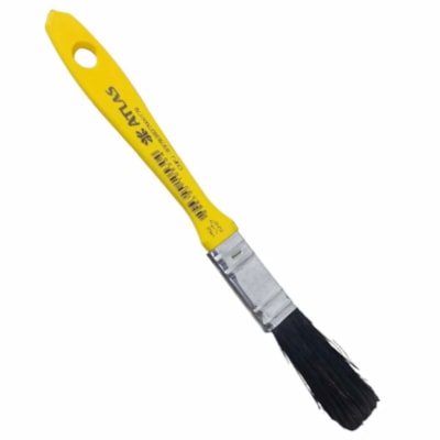 Pincel Amarelo Plastico 1/2 Para Esmalte - Atlas