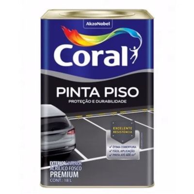 Pinta Piso Branco 18 Litros - Coral - Referência: 5202455