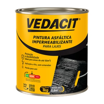 Pintura Asfáltica Impermeabilizante Vedacit 1Kg 121804