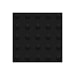 Piso Demarcação Tátil Alerta Preto 16pçs 25x25cm Kapazi
