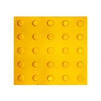 Piso Tátil De Alerta PVC Amarelo 250x250x2,5 Diversos