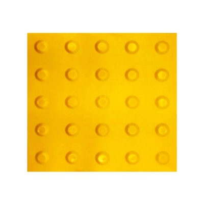 Piso Tátil De Alerta PVC Amarelo 250x250x2,5 Diversos