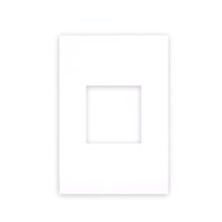 Placa 1 + 1 Posto 4x2 Quadrado Arteor Branco - Legrand - Referência: 582564B