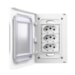 Placa 3 Postos 4X2 BR C/Suporte IP55 Sleek - MarGirius