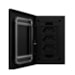 Placa 3 Postos 4X2 Ebony C/Suporte IP55 Sleek - MarGirius