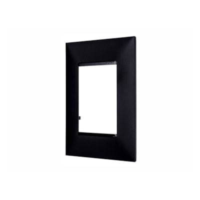 Placa 3 Postos 4x2 Preto (618503PT) PialPlus+