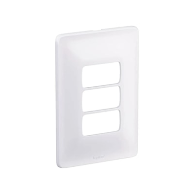 Placa 4X2 Para 3 Postos Branco 680183 Zeffia Pial Legrand
