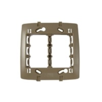 Placa 4x4 com 2 Postos + Suporte Zeffia 680174 Pial Legrand