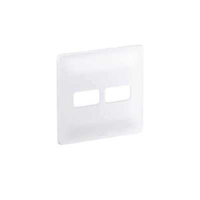Placa 4x4 com 2 Postos + Suporte Zeffia 680174 Pial Legrand