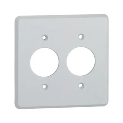 Placa 4x4 Silentoque 2 Postos Redondo Legrand 8555
