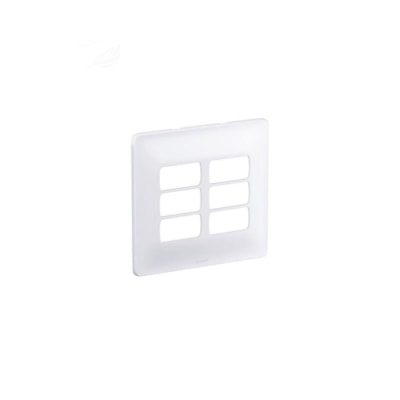 Placa 6 posto 4 x 4 zeffia 680177 Pial legrand