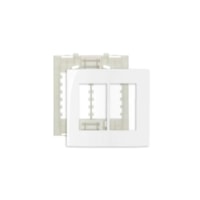 Placa 6 posto horizontal mf c/suporte clean MarGirius