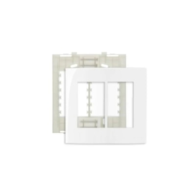 Placa 6 posto horizontal mf c/suporte clean MarGirius