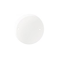 Placa Cega Redonda 4 Polegadas Branco Sem Suporte Sleek - MarGirius - Referência: 16028