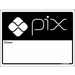 Placa Chave Pix 220CD Em Poliestireno 15x20 Sinalize
