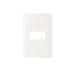 Placa de 1 Posto Horizontal 4 X 2 Branco Sem Suporte Sleek 20.03.02.01 - Mar Girius - Referência: 16038