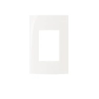 Placa de 3 Postos 4 X 2 Branco Sem Suporte Sleek 20.03.05.01 - Mar Girius - Referência: 16035