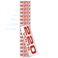 Placa De Alumínio 1,5x3,5mm 220V Com 16 Und 100CP Sinalize
