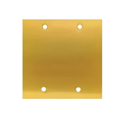 Placa de Piso 4x4cm Cega em Latão – Stamplac