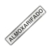 Placa de Sinalização Alumínio 5x25cm Almoxarifado Sinalize